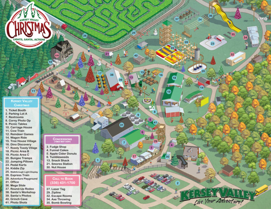 Farm Map Kersey Valley Christmas